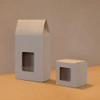 100% Recycled Retail Box with Seaweed Window - Gable Top - 5" x 2.5" x 7"