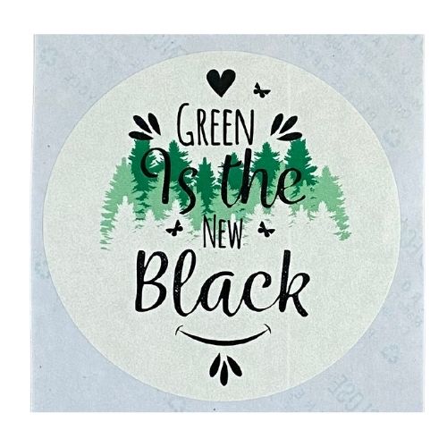 2.5" Zero Waste Sticker - Green Is the New Black
