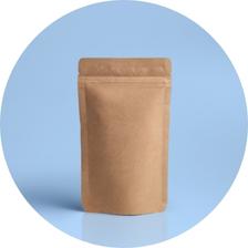 kraft stand up pouch for snacks