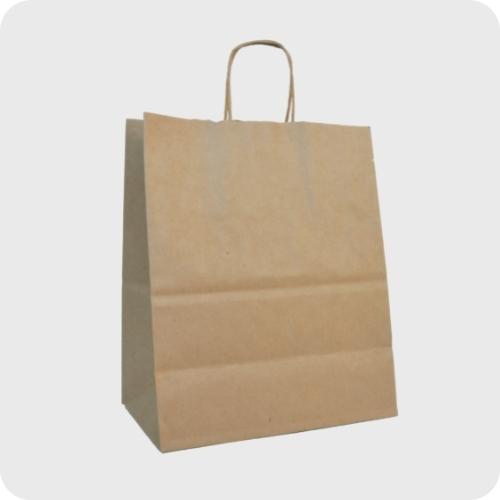 100% recycled paper shopping bag