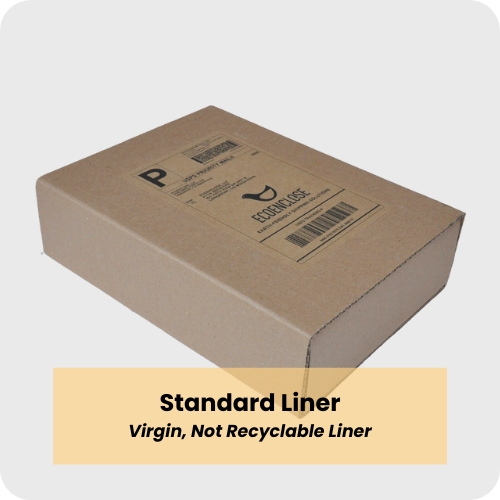 100% recycled kraft paper shipping labels