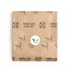 Decorative 100% Recycled Tissue Paper - Algae Ink on Kraft - 20 x 30"