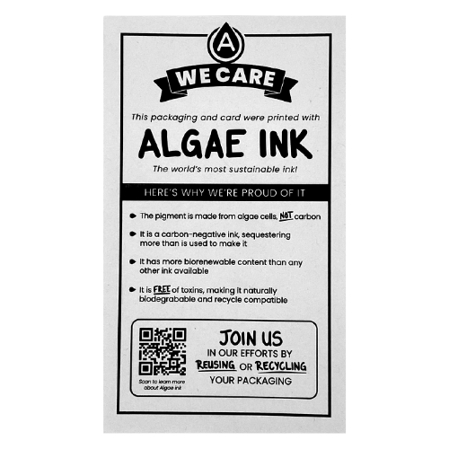 WE CARE Cards with QR Code - Algae Info
