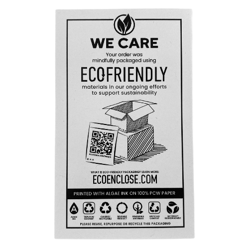 WE CARE Cards with QR Code - Algae Ink